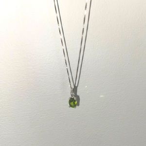 Peridot august birthstone necklace